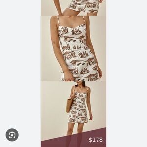 Reformation Roarke Sonora Linen Mini Dress